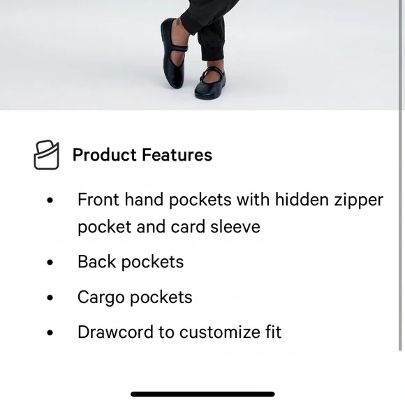 NWT - Lululemon, Dance Studio Relaxed-Fit Mid-Rise Cargo Jogger - Picture 9 of 9